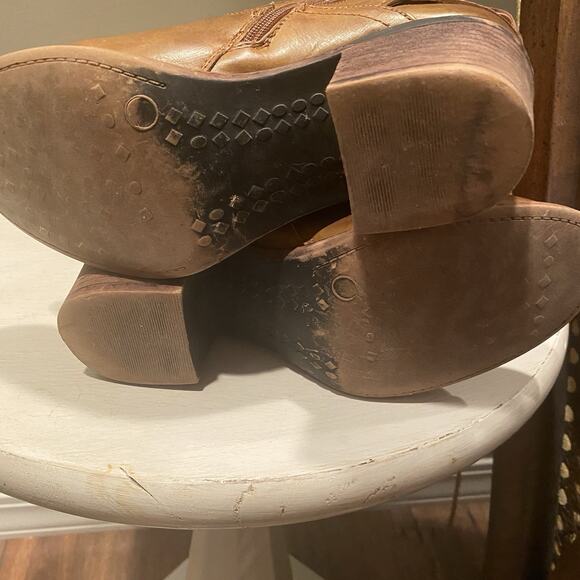 Women's ETC Knee High Boots Tie In Back Size 7/8M - Picture 7 of 7